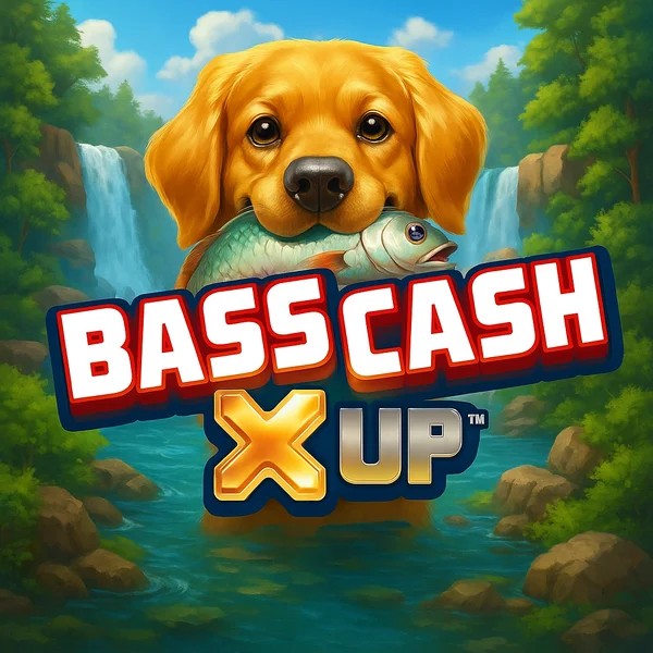 Bass Cash X UP logo by Alchemy Gaming Goldenbet Casino