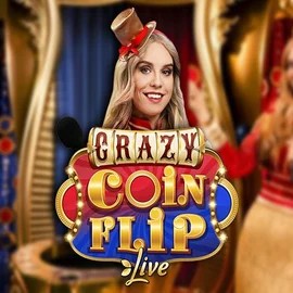 Crazy Coin Flip logo by Evolution Goldenbet Casino
