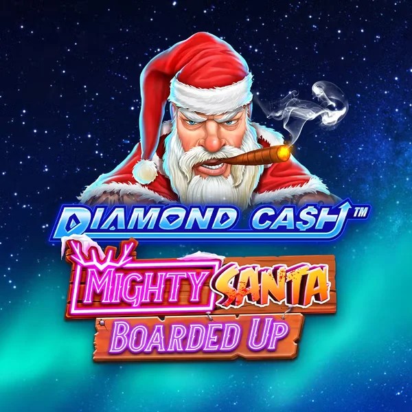 Play Diamond Cash Mighty Santa Boarded Up slot by Greentube on goldenbetonline.com
