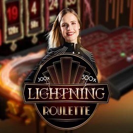 Live Casino logo of Lightning Roulette from Evolution at Goldenbet Casino