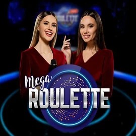 Mega Roulette game by Pragmatic Play – logo hosted on Goldenbet Casino