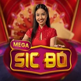 Mega Sic Bo online game logo by Pragmatic Play on goldenbetonline.com