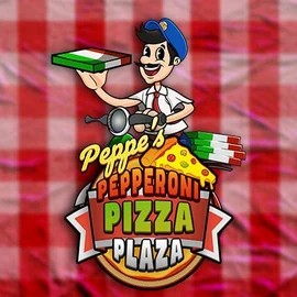 Peppe’s Pepperoni Pizza Plaza logo by Pragmatic Play at Goldenbet Casino