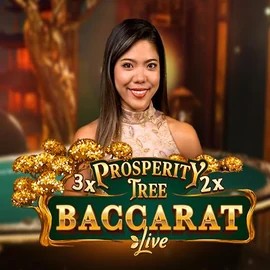 Prosperity Tree Baccarat slot logo by Evolution at Goldenbet Casino