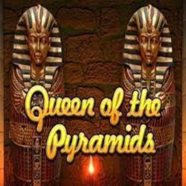 Official Slots logo: Queen of the Pyramids by Playtech at Goldenbet Casino