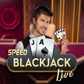 Official Live Casino logo: Speed Blackjack by Pragmatic Play at Goldenbet Casino