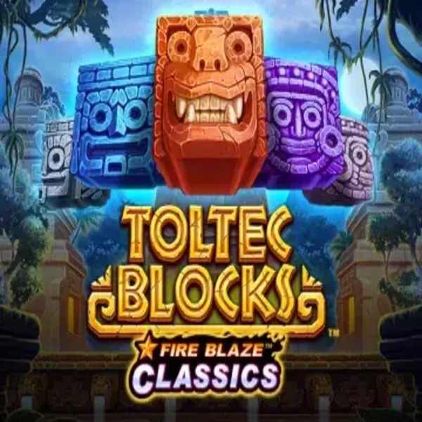 Fire Blaze: Toltec Blocks slot visual from Rarestone Gaming available on goldenbetonline.com