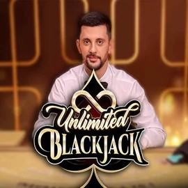 Unlimited Blackjack logo by Ezugi at Goldenbet Casino